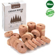 ECOTASTIC Fresh Scent Cedar Rings - 30 piece set